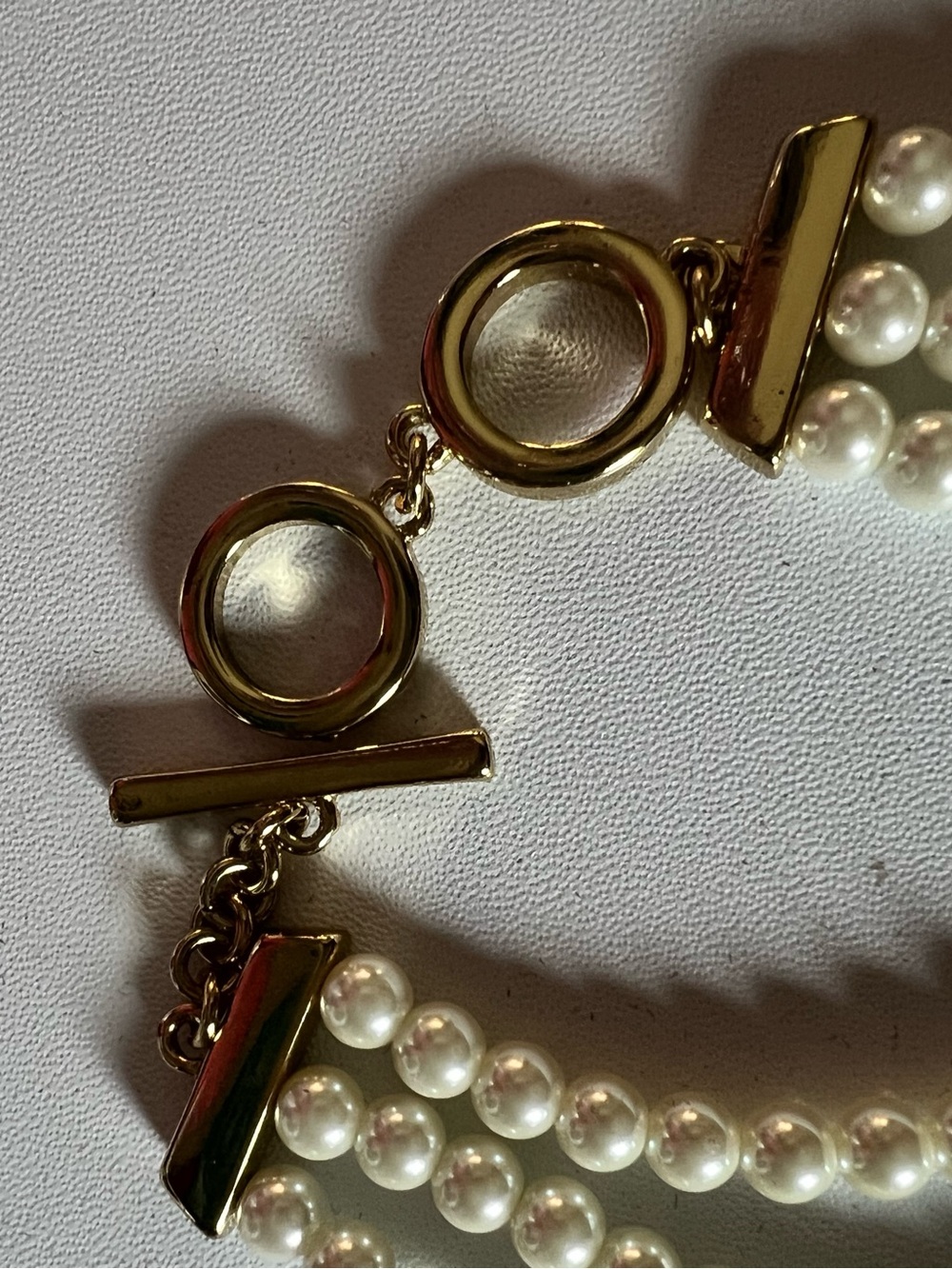 Anne Klein Women’s 17” Pearl Collar Necklace with extender - Picture 6 of 6